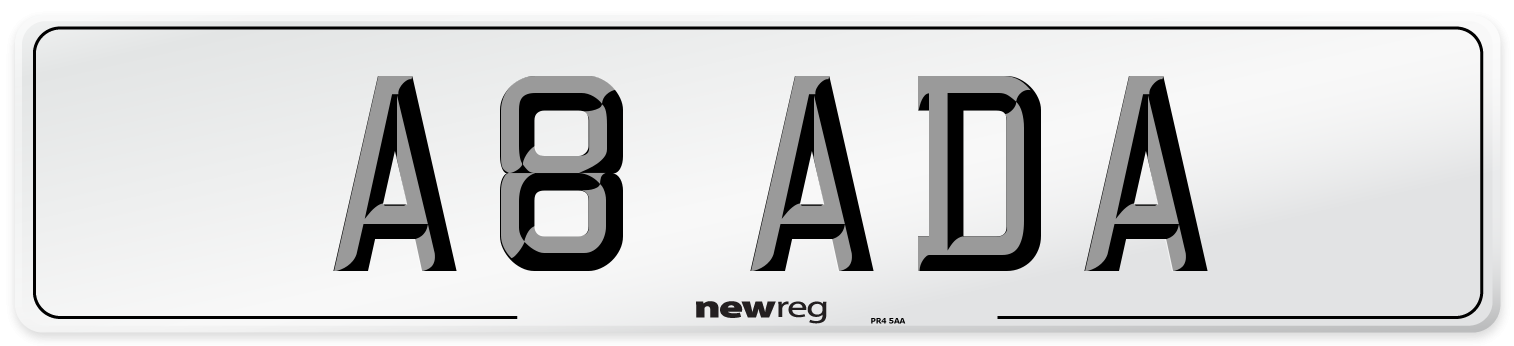 A8 ADA Number Plate from New Reg